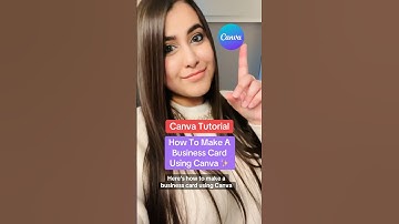 How To Make A Business Card Using Canva! #canvatips #canvatutorial