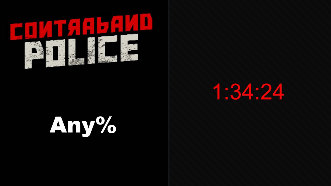 Contraband Police Speedrun "Any%" - 