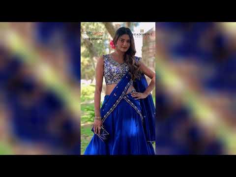 Silk Reception Lehenga in Blue with Sequence Work - 2058855