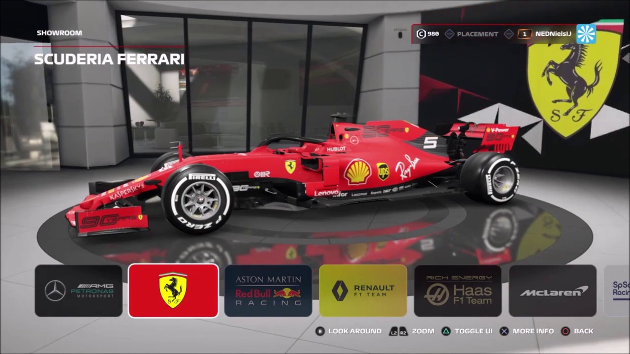 F1 2019 PS4 - Showroom - F1 2019: Ferrari - YouTube