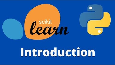 Scikit-Learn Tutorial - Introduction