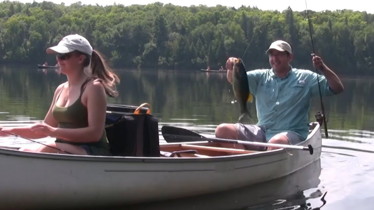 Canoe Fishing in Algonquin Park for Smallmouth Bass - YouTube