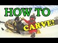 HOW TO CARVE ON A SNOWMOBILE (EASY TUTORIAL!!)