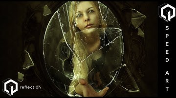 + Reflection + Digital Image Photoshop + Aixa Ques + Speed Art