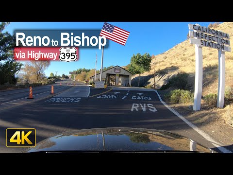 USA Road Trip - Driving from Reno, Nevada to Bishop, California