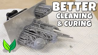 BETTER cleaning & curing of 3D resin prints [EASY METHOD]