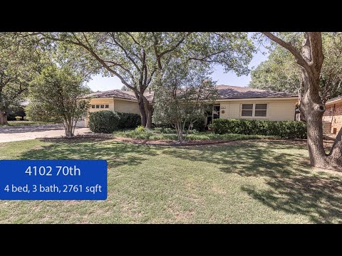 4102 70th St, Lubbock, TX home video tour