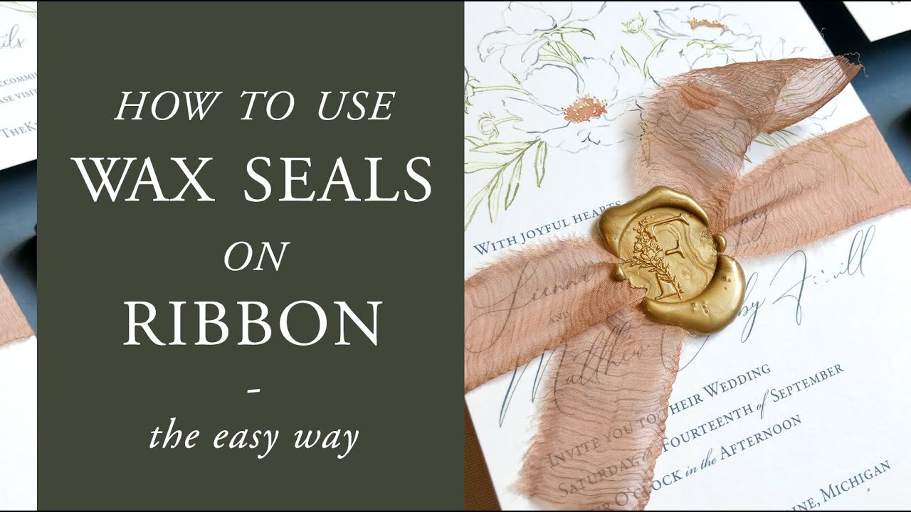 How to Make Wax Seals on Ribbon - UPDATED VIDEO - YouTube