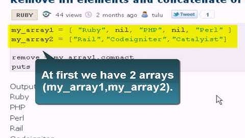Ruby Tutorial:Remove All elements of an array in Ruby