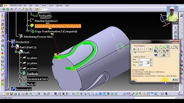 Training programming 4 axis CNC milling machine - Catia tutorials