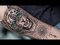 REALISTIC GROWLING TIGER TATTOO TIME LAPSE