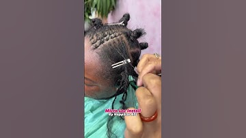 Check out this Micro Loc instal✨Book appointment www.NappStar.com #locs #locnation #locstyles