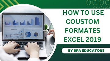 Welcome to my Excel 2019 tutorial on custom formatting #exceltraining #bpaeducators