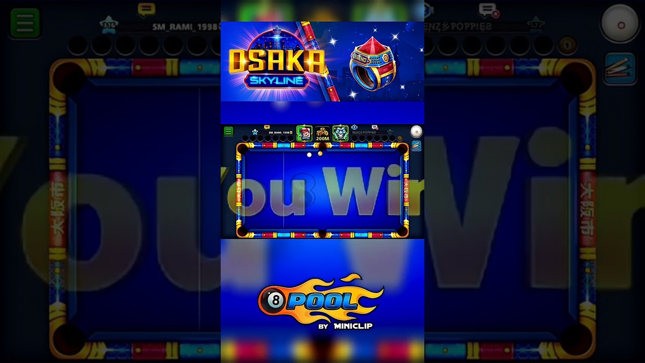 8 BALL POOL CLUB WORLD TOP PLAYER NOOB 😆/How To Easy Win Osaka Table / Osaka Table Kaise Win Karenge