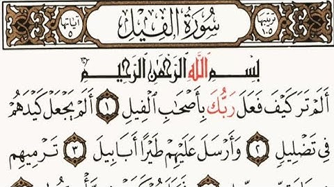 سورة الفيل القارئ إسلام صبحي