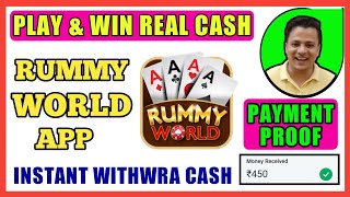 RUMMY WORLD APP REVIEW | HOW TO EARN MONEY WITH RUMMY WORLD | PLAY #RUMMYWORLD AND EARN MONEY ONLINE screenshot 5