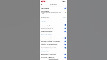 Google Classroom Notifications for Mobile