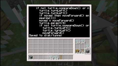 Applications of ComputerCraft Tutorial: Turtles Part 2