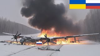 Momen menakutkan! Seorang pembom Tupolev Tu-95 Rusia ditembak jatuh oleh rudal jelajah SCALP.