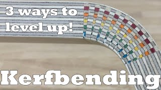 Level up your kerf bending! 3 ways, everyone can make splines for kerf bending  Woodworking how to