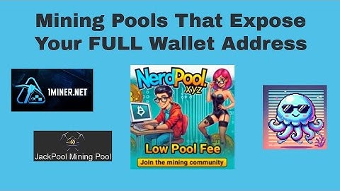 Miningpools die uw VOLLEDIGE portemonnee-adres blootstellen