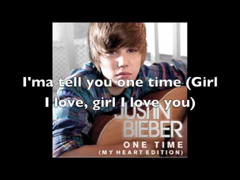 One Time - Justin Bieber + Lyrics ( My World Studio Version