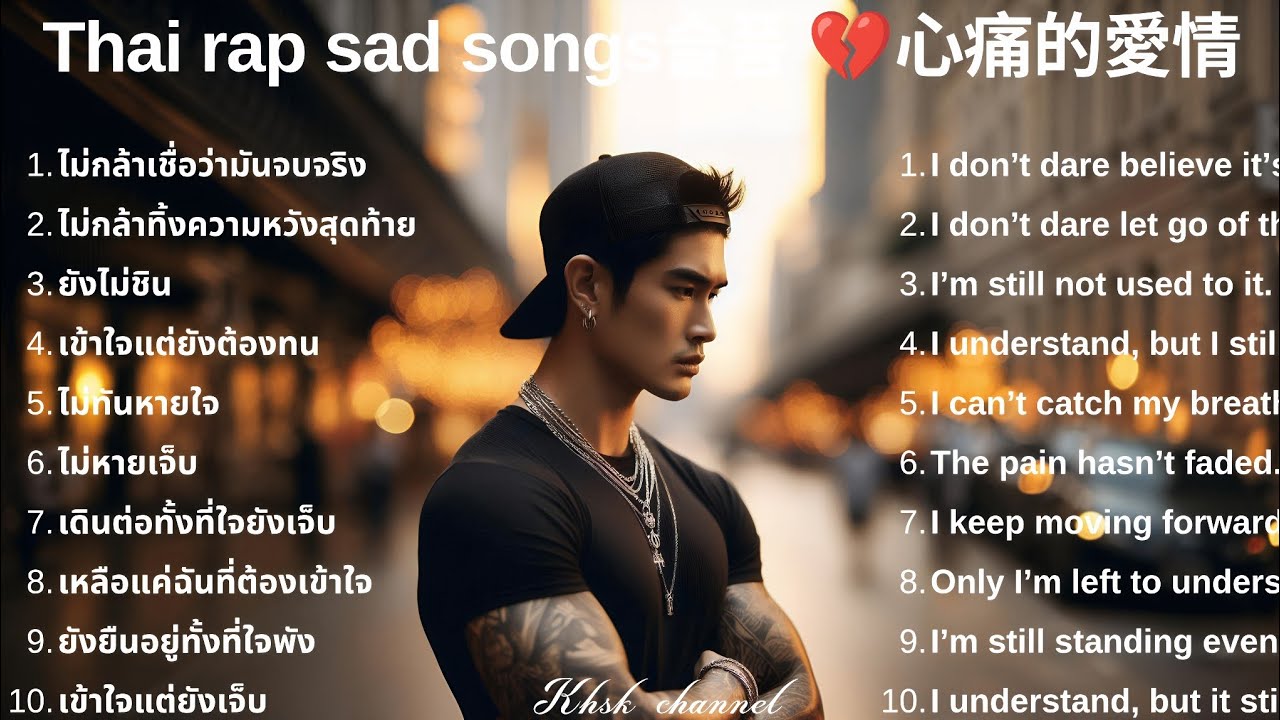 💔รวมเพลงแร็พเศร้าเสียใจ Thai Sad Rap songs 2026 |75| Emotional Thai Rap | Rap | 태국 슬픈 랩 노래💔泰國悲傷饒舌歌曲