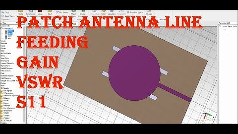 Patch antenna design with line feeding in cst | line feeding in cst