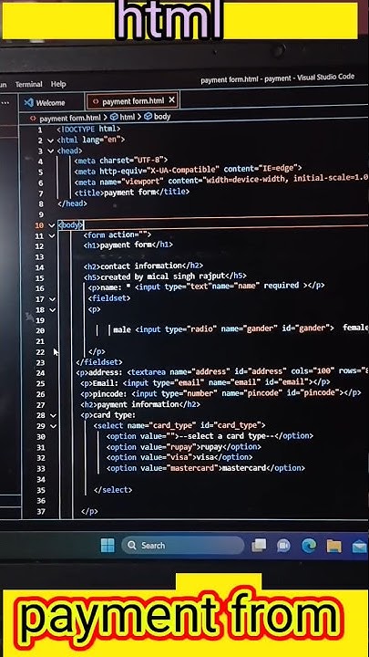 Payment from using html & css grid #ytshorts #html #css - YouTube