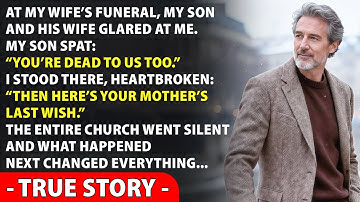 My Son Said “You’re Dead to Us Too” at My Wife’s Funeral — I Replied “Here’s Your Last Wish” Then…