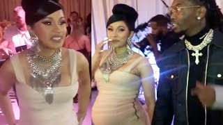 CARDI B struts into her lavish BABY SHOWER (Inside Cardi B&#39;s baby shower)