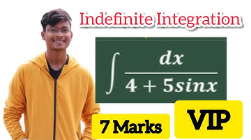 LAQ Video 2 Integral of 1/4+5sinx dx