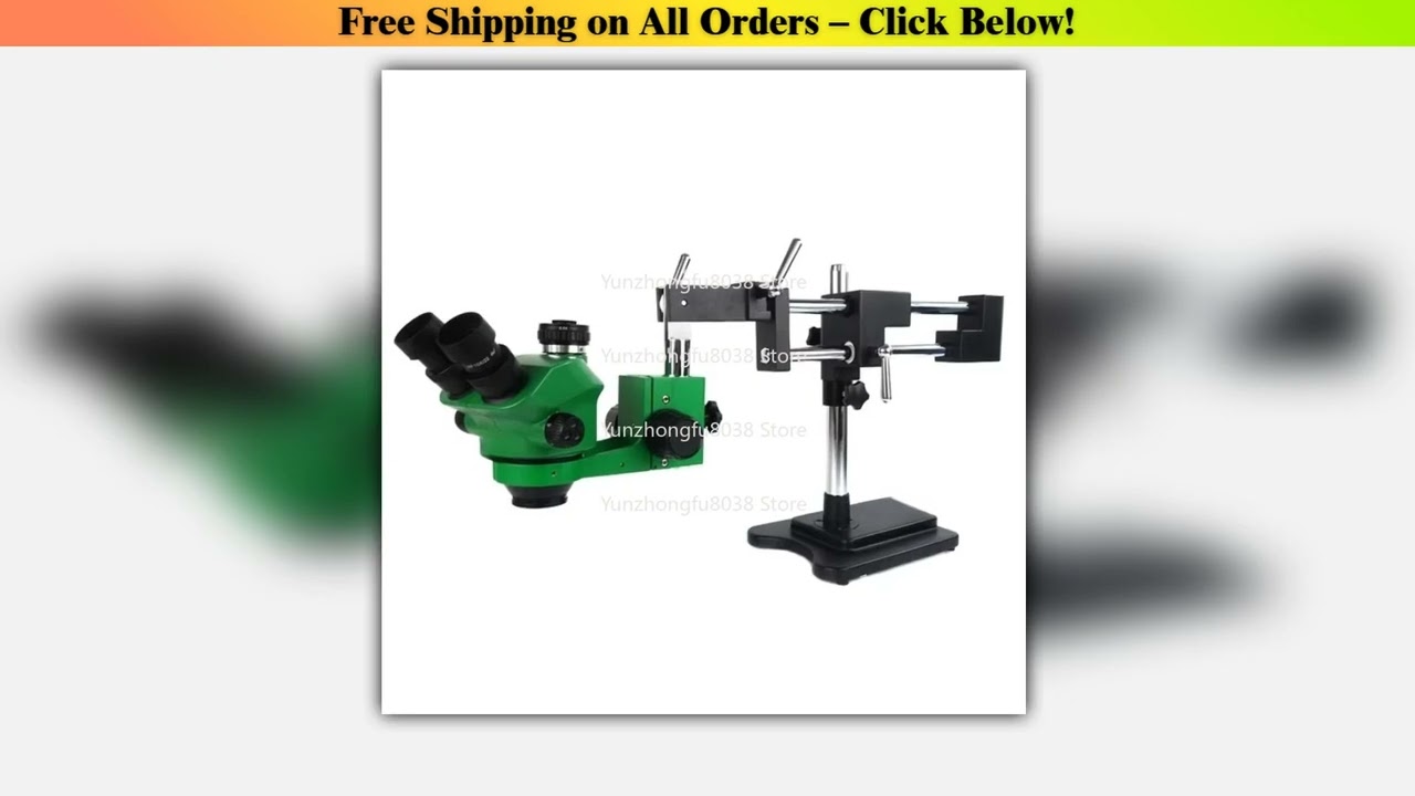 RL-M5T-STL2 Trinocular Stereo Microscope 7-50 Times Continuous Zoom Mobile Phone Repair Printed