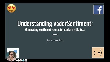 Understanding vaderSentiment