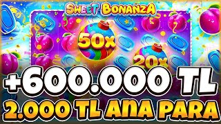 🍭 Sweet Bonanza 🍭 Slot Oyunları +600 000 TL DÜNYANIN KOMBOSU! SLOT DÜNYA REKORU KIRILDI