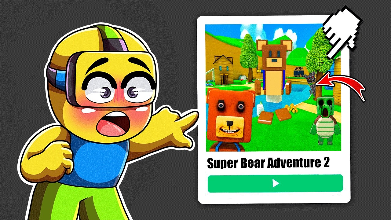 PROBÉ LOS JUEGOS MÁS RAROS DE SUPER BEAR ADVENTURE en Roblox