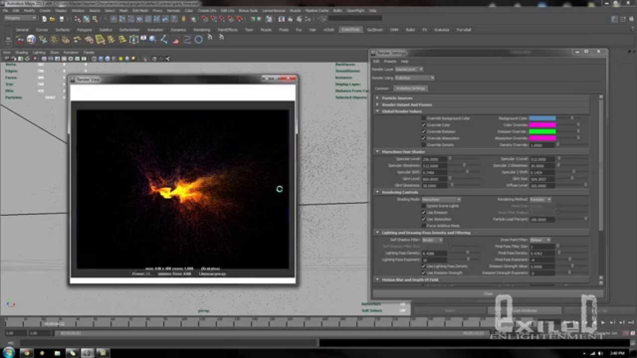 Maya And Krakatoa Particle effects Part 1 - YouTube