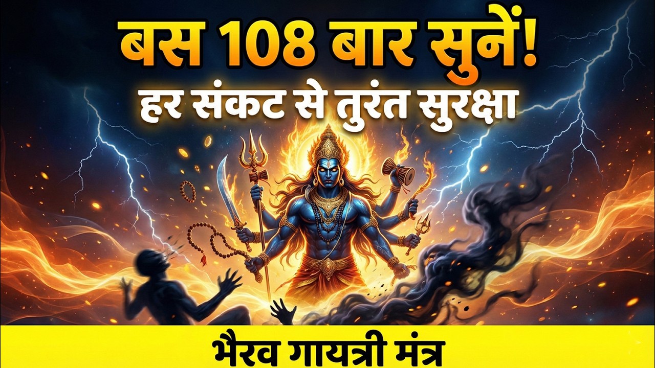 भैरव गायत्री मंत्र: हर संकट से मिलेगी तुरंत सुरक्षा: बस 108 बार सुनें | Bhairav Gayatri Mantra