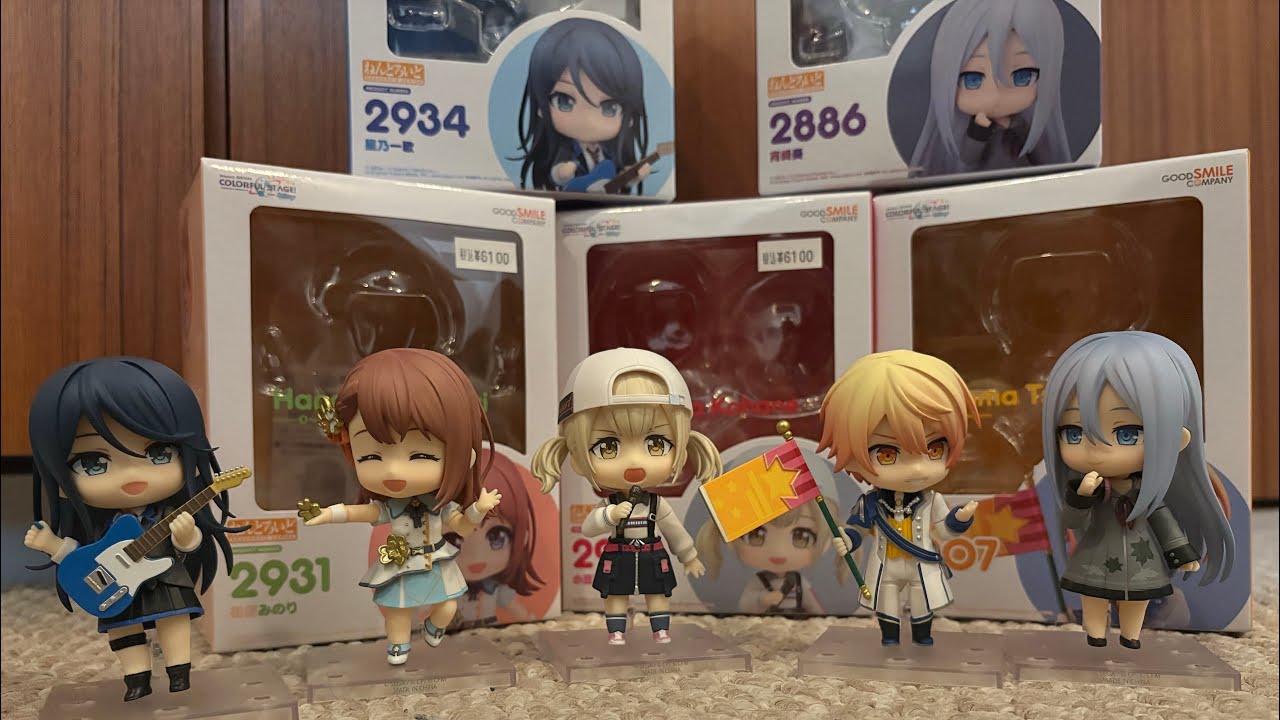 Project Sekai all 5 leader Nendoroids of Ichika, Minori, Tsukasa