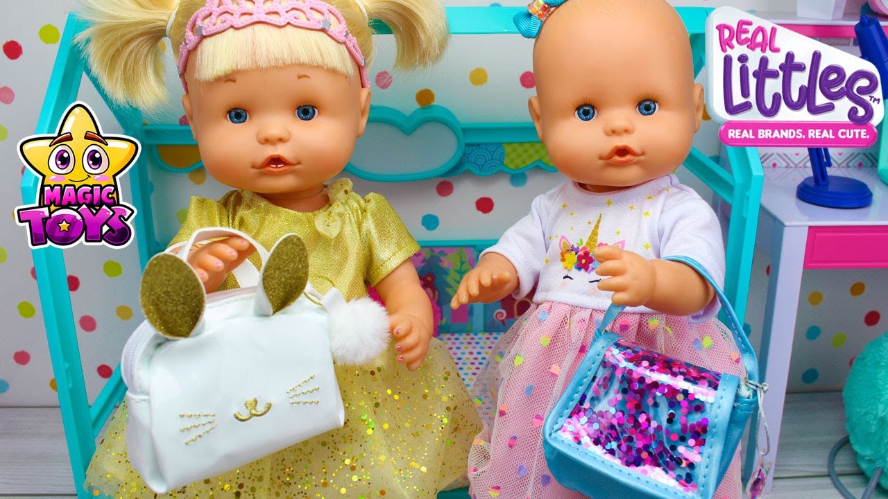 Nenuco NAIA y ALICE BOLSOS SORPRESA con ACCESORIOS en miniatura REAL LITTLES - Muñecas YouTube