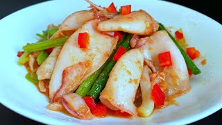 No More Watery Squid Stir-Fry: Learn a Simple Trick for Flavorful Results, Absolutely Delicious!🦑 💯 by 美食烹飪秀 2,158 views 7 days ago 8 minutes, 4 seconds