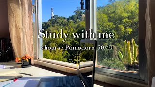 2 HOUR- STUDY WITH ME | Relaxing classical music | Pomodoro 50/10
