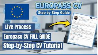 How to Make Europass CV Step by Step | Full Live Tutorial for Jobs & Scholarships in Europe