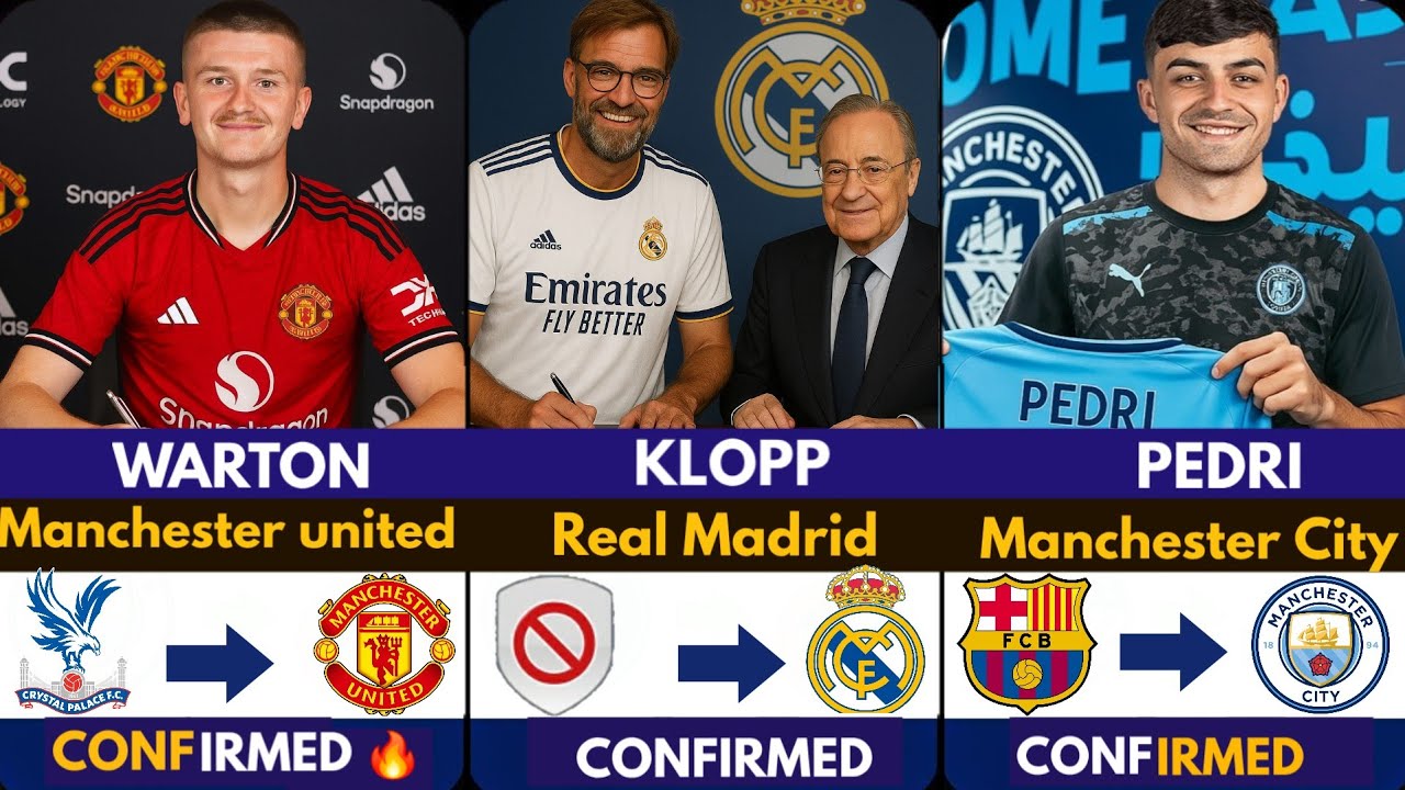 🚨LATEST CONFIRMED TRANSFER NEWS AHEAD OF WINTER TRANSFER WINDOW 2026  Klopp to Madrid ✅️, Warton 🔥 