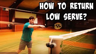 How To Return A Low Serve And Win The Point in BADMINTON