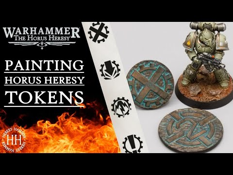 HOW TO PAINT TACTICAL STATUS AND OBJECTIVE TOKENS FOR WARHAMMER: THE HORUS HERESY