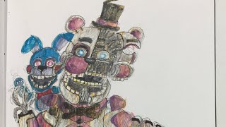 Drawing Count The Way Funtime Freddy And Bon Bon (Five Night’s At Freddy’s Fazbear Frights)