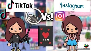 Tik tok studio vs. Instagram studio | which one would you like | Toca Boca stories