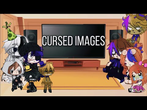💫||Afton family (+Ennard and Glitchtrap) react to cursed images||💫