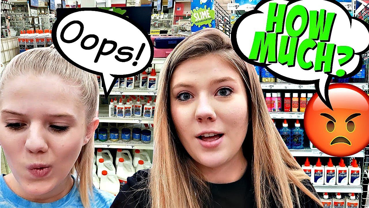 No Budget Slime Shopping Spree | Taylor & Vanessa